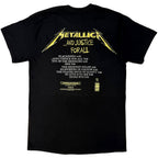 Metallica - And Justice For All Tracks (Back Print) - black