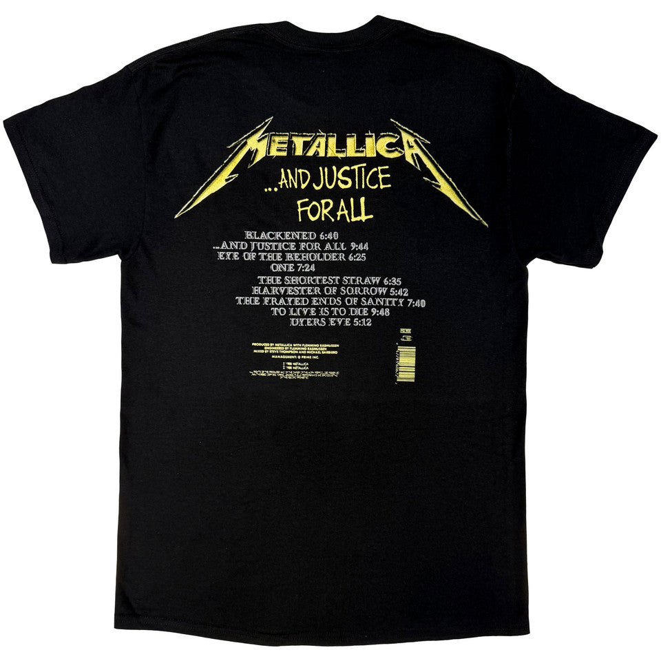 Metallica - And Justice For All Tracks (Back Print) - black