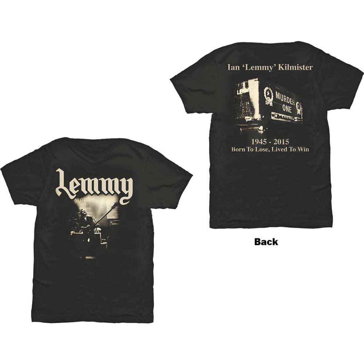 Lemmy - Lived to Win (Back Print) - black