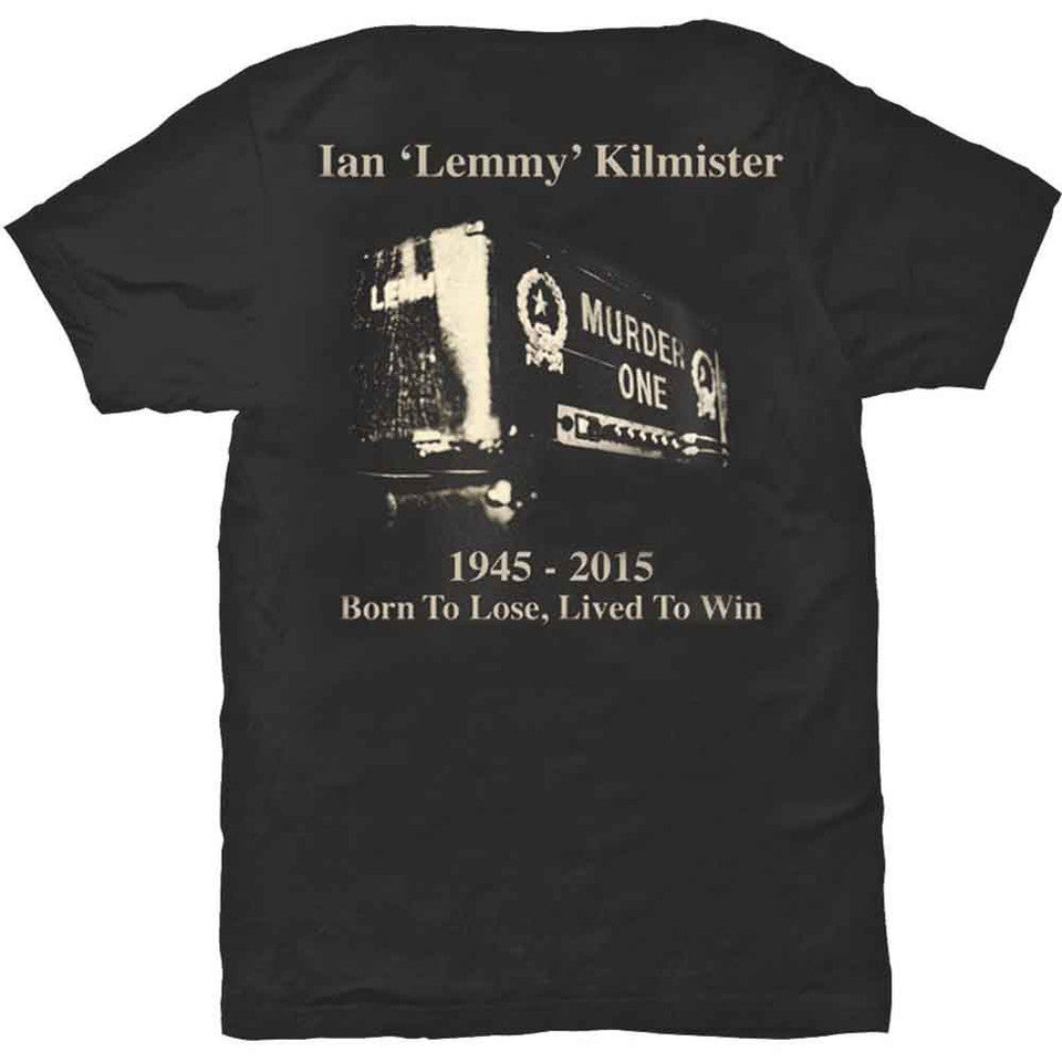 Lemmy - Lived to Win (Back Print) - black