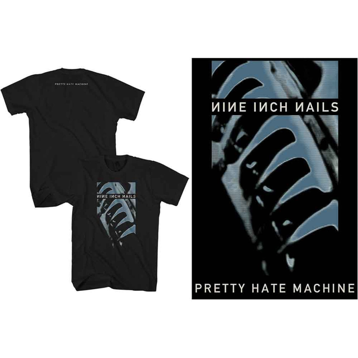 Nine Inch Nails - Pretty Hate Machine (Back Print) - black