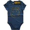 Pyjama bébé Nirvana Kids : Smiley inversé (bleu marine)