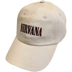 Nirvana Unisex Baseball Cap: Text Logo In Utero (Sand)