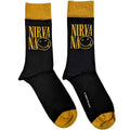 Chaussettes basses unisexes Nirvana : Logo Stacked (Noir) (Taille UK 7 - 11)