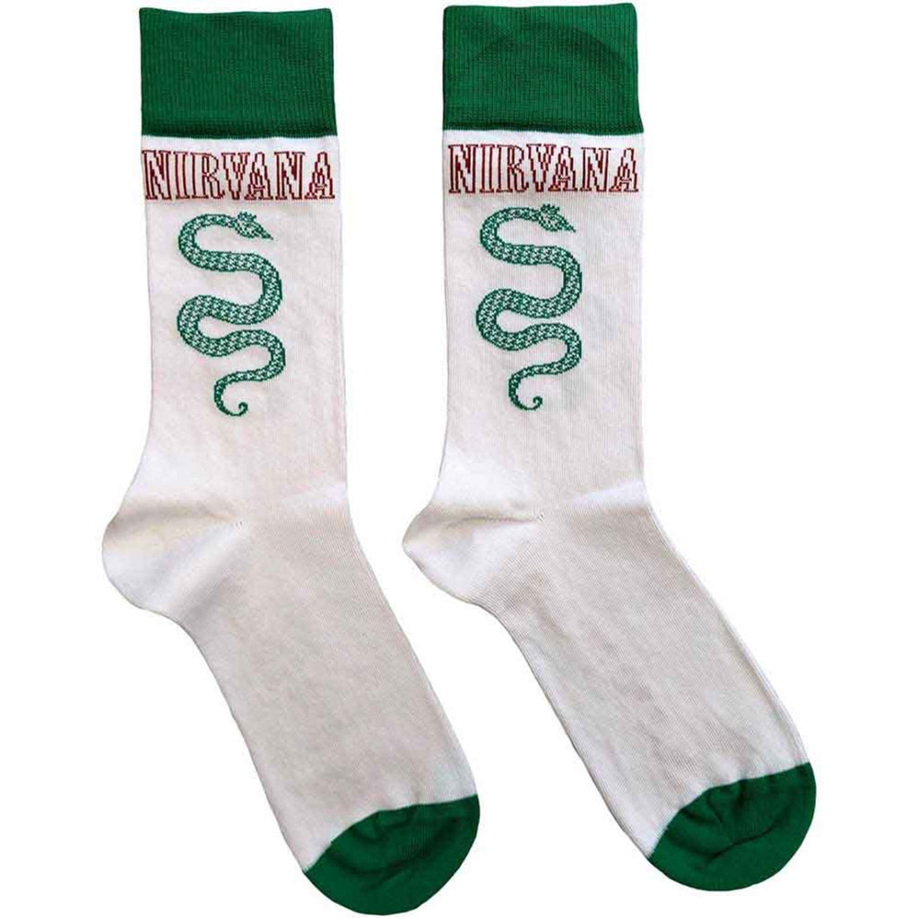 Nirvana Unisex Ankle Socks: Serve The Servants (White) (UK Size 7 - 11)