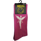 Nirvana Unisex Terry Socks: In Utero White Angel (Pink) (EU Size 40 - 45)