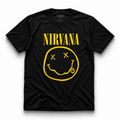 Nirvana - Yellow Happy Face - black