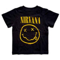 Nirvana Kids Toddler T-Shirt: Yellow Happy Face (Black)
