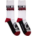 Chaussettes Chevilles Unisexe The Offspring : Logo Tête de Mort Enflammée (Blanc) (Taille UK 7 - 11)