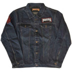 Pantera Unisex Denim Jacket: Vulgar Display of Power (Back & Sleeve Print) - denim blue