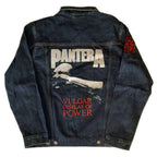 Pantera Unisex Denim Jacket: Vulgar Display of Power (Back & Sleeve Print) - denim blue