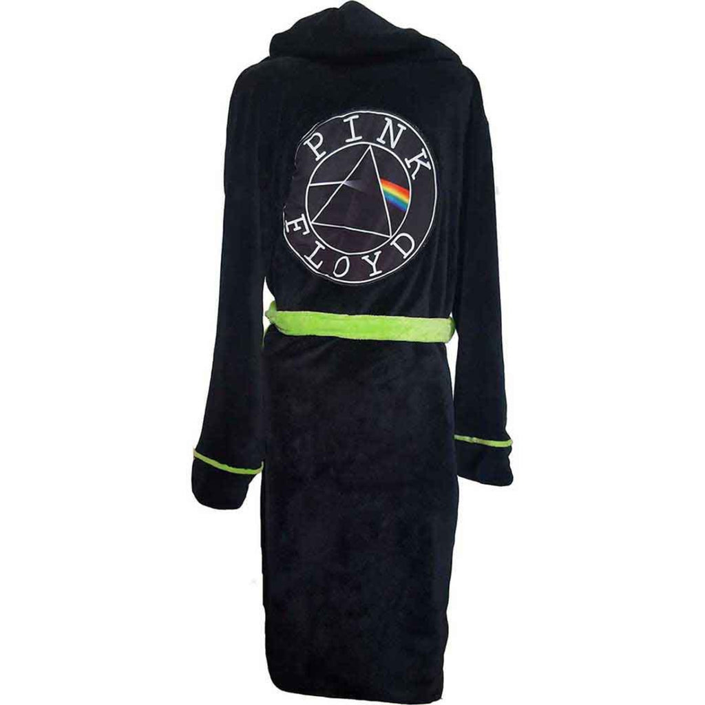 Pink Floyd Unisex Bathrobe: Circle Logo (Black) (Back Print)