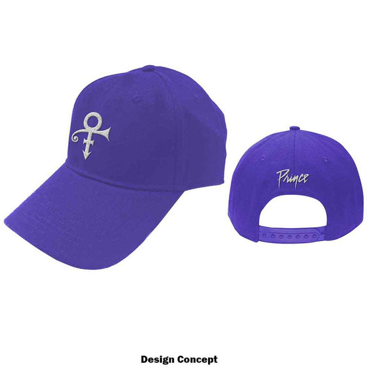 Casquette de Baseball Unisexe Prince : Symbole Blanc (Violet)