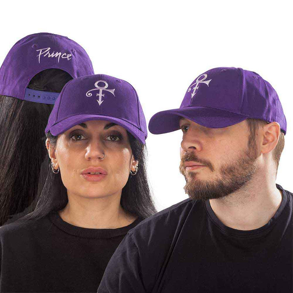 Casquette de Baseball Unisexe Prince : Symbole Blanc (Violet)