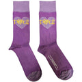 Chaussettes de cheville unisexe Prince : Cœur violet (Violet) (taille britannique 7 - 11)