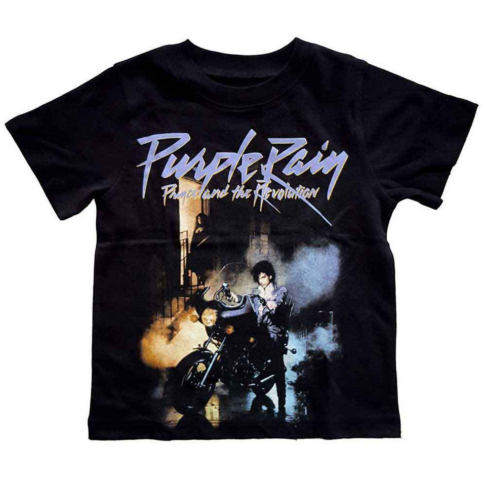 T-shirt Enfant Prince Tout-Petit : Purple Rain (Noir)