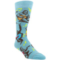 Perri's Unisex Crew Socks: Monkeys (Blue) (EU Size 40 - 45)