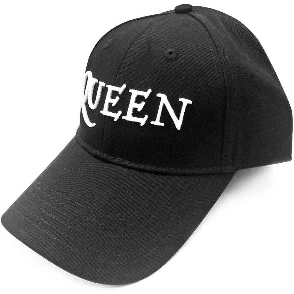 Queen Unisex Baseball Cap: Logo (Black)