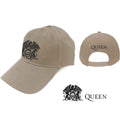 Casquette Unisexe Queen : Écusson Classique Noir (Sable)
