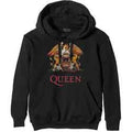 Queen Unisex Hoodie: Classic Crest - black