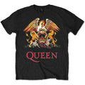 Queen Kids T-Shirt: Classic Crest (Black)
