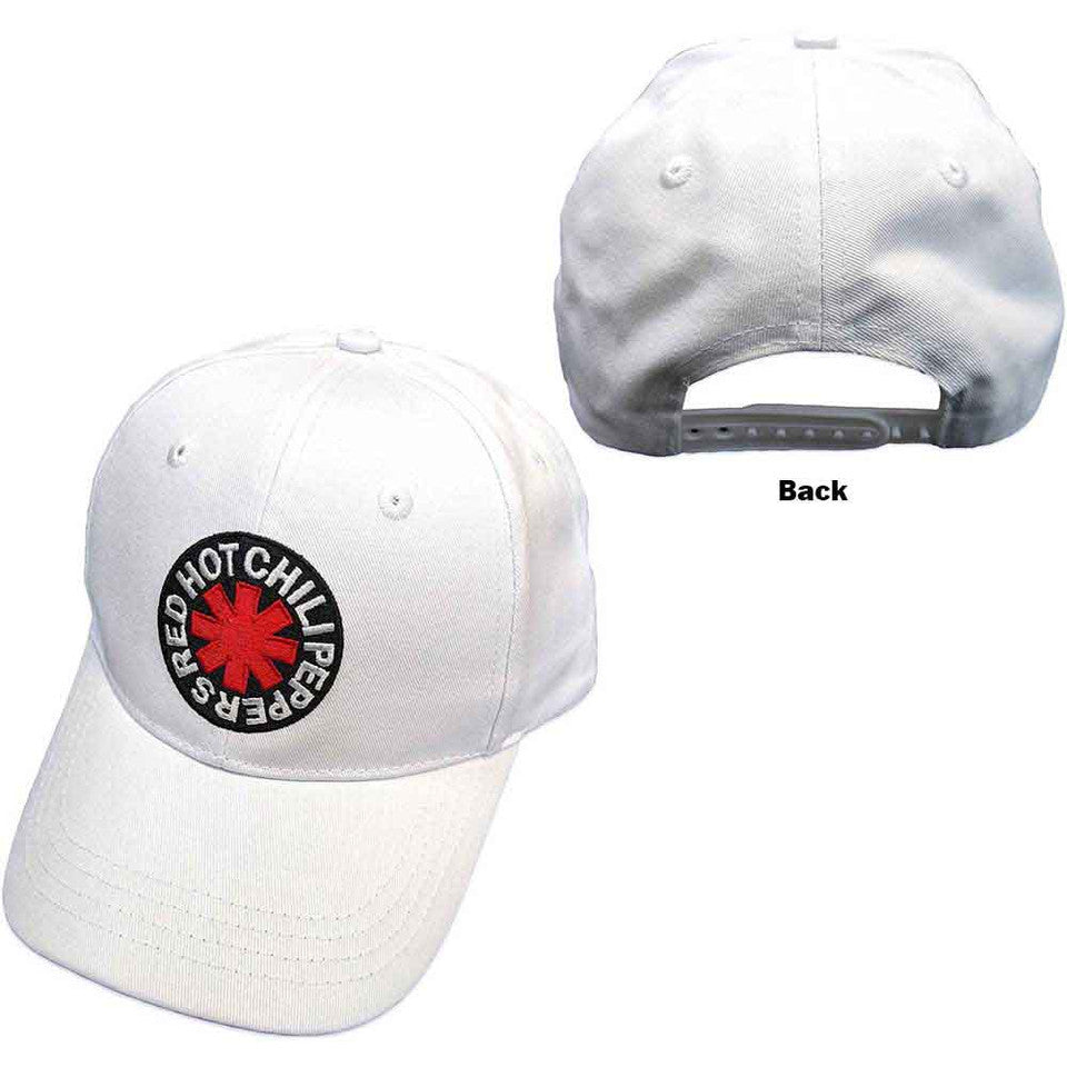 Casquette de baseball unisexe Red Hot Chili Peppers : Astérisque classique (blanc)