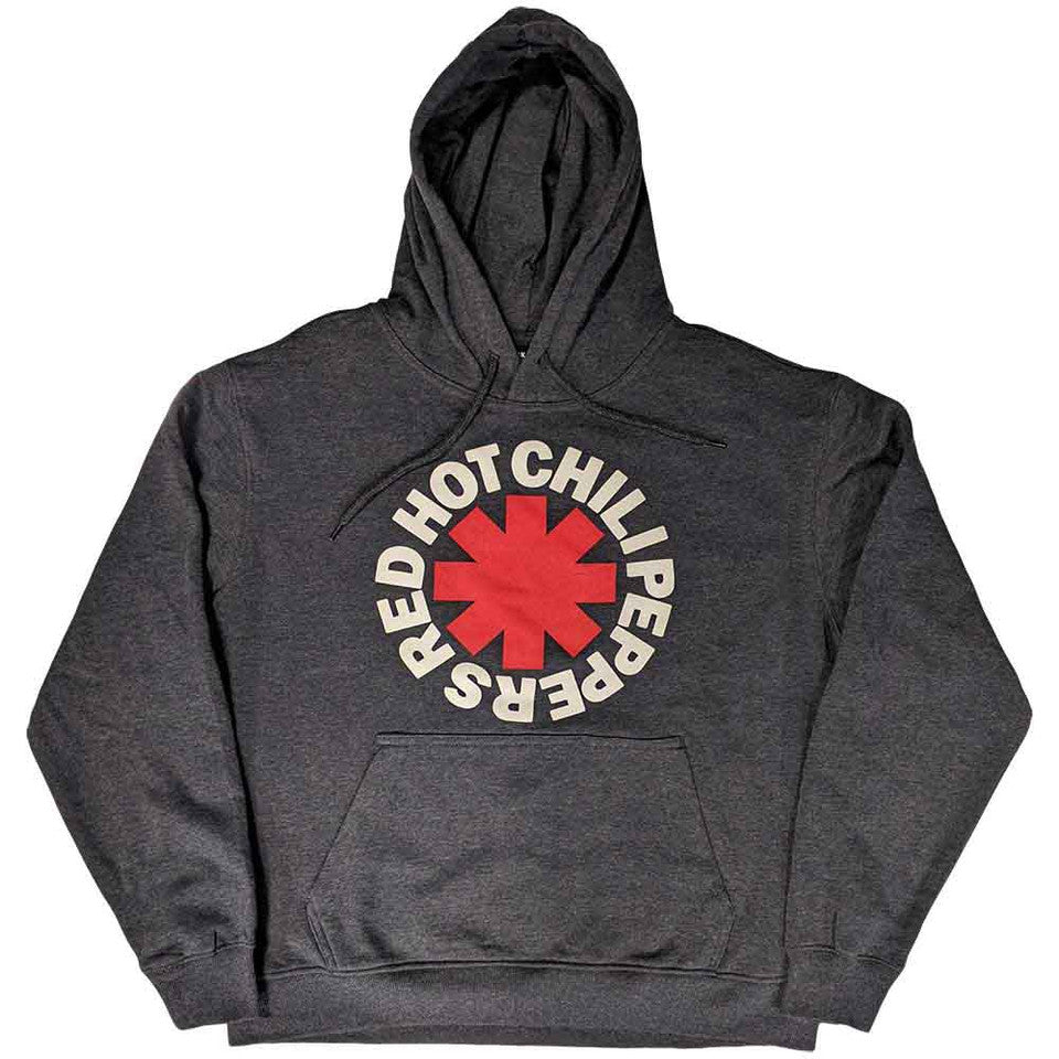Sweat à capuche unisexe Red Hot Chili Peppers : Astérisque classique - gris anthracite