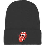 The Rolling Stones Unisex Beanie Hat: Fang Tongue (Black)