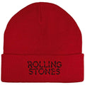 Bonnet Unisexe The Rolling Stones : Logo Hackney Diamonds (Rouge)