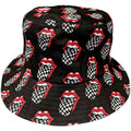 Bob unisexe The Rolling Stones : motif Checker Tongue (Gris anthracite)