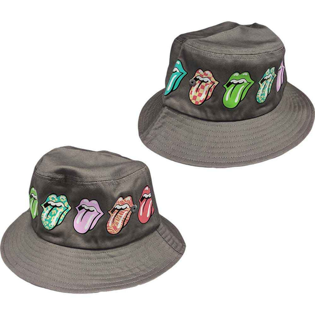 Bob The Rolling Stones unisexe : motif Multi-Tongue (gris)