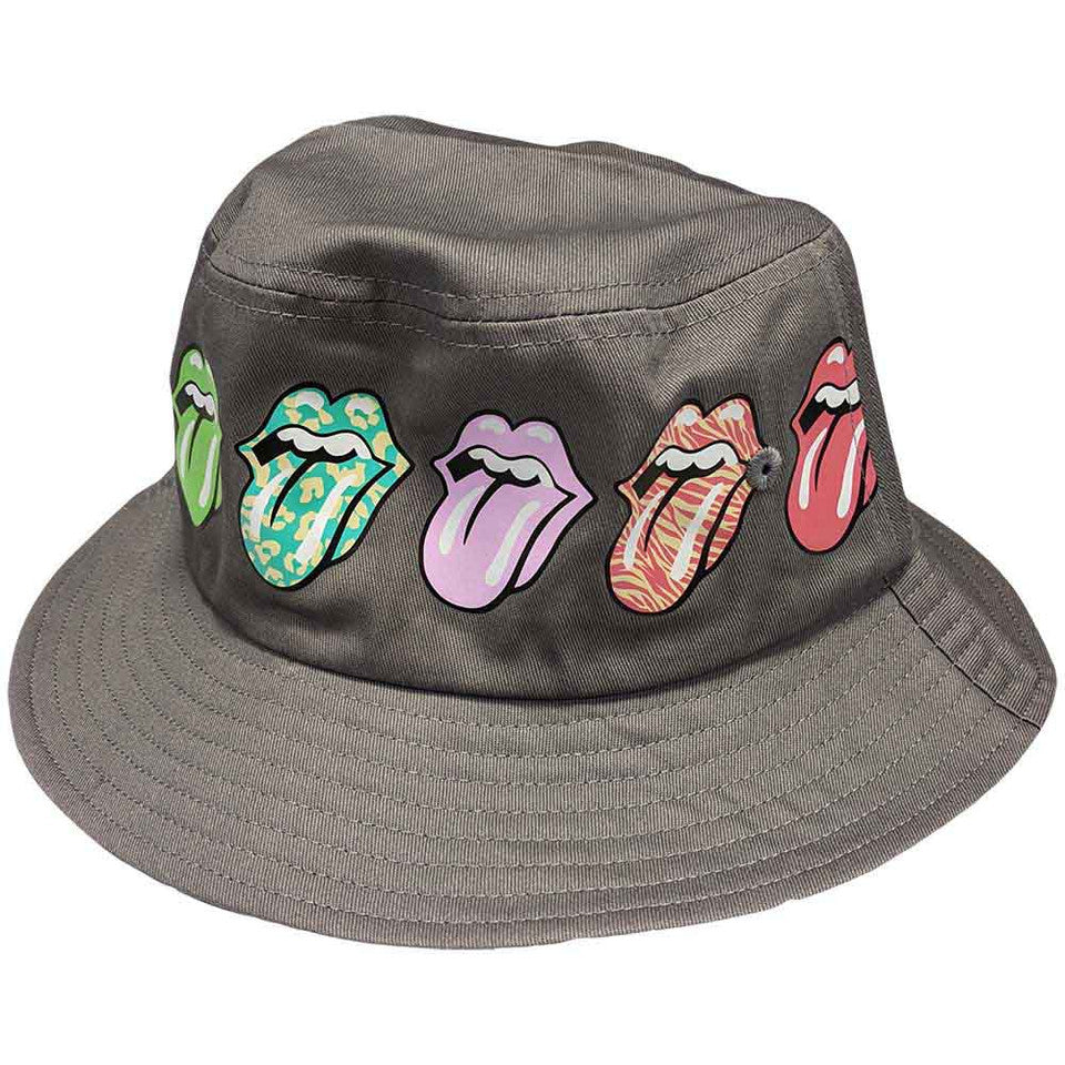 Bob The Rolling Stones unisexe : motif Multi-Tongue (gris)