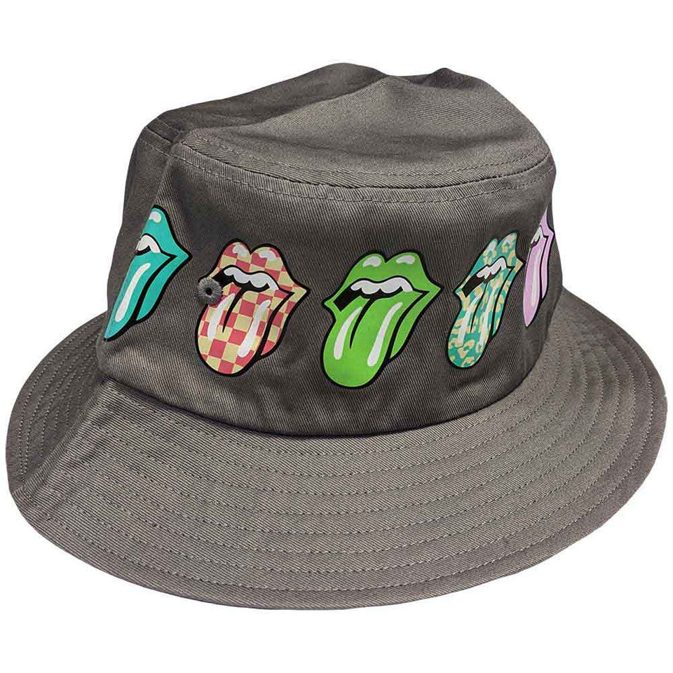 Bob The Rolling Stones unisexe : motif Multi-Tongue (gris)