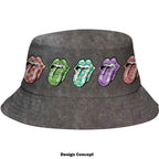 Bob The Rolling Stones unisexe : motif Multi-Tongue (gris)