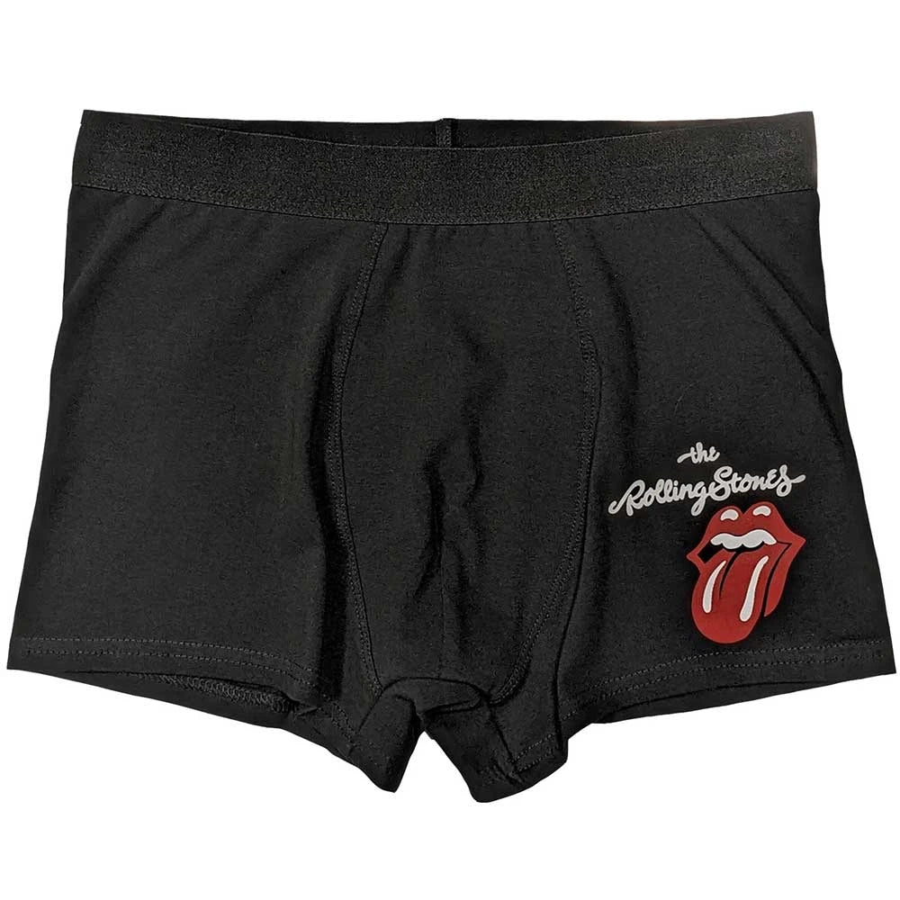 The Rolling Stones Boxers Unisexe : Classic Tongue (Noir)