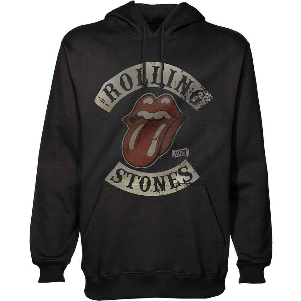 The Rolling Stones Unisex Hoodie: 1978 Tour - black