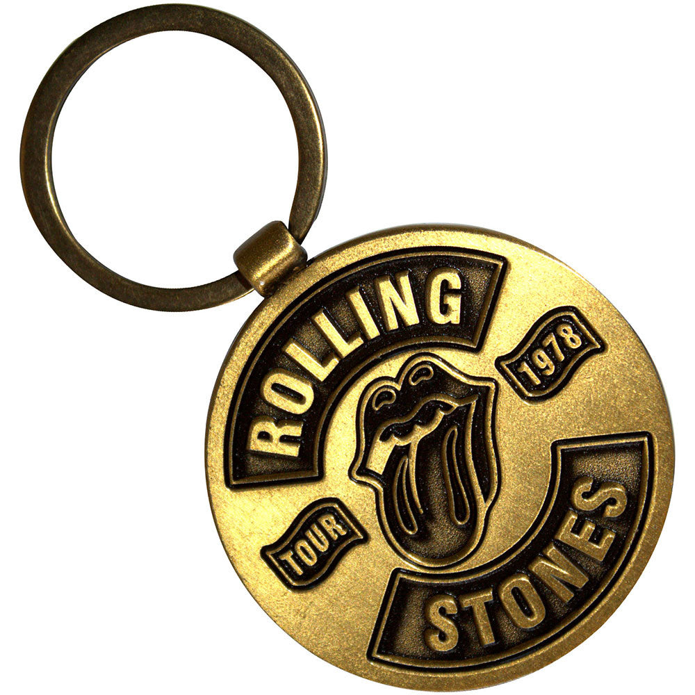 The Rolling Stones Keychain: Classic Tongue/Tour '78 Double-Sided (Double Sided)