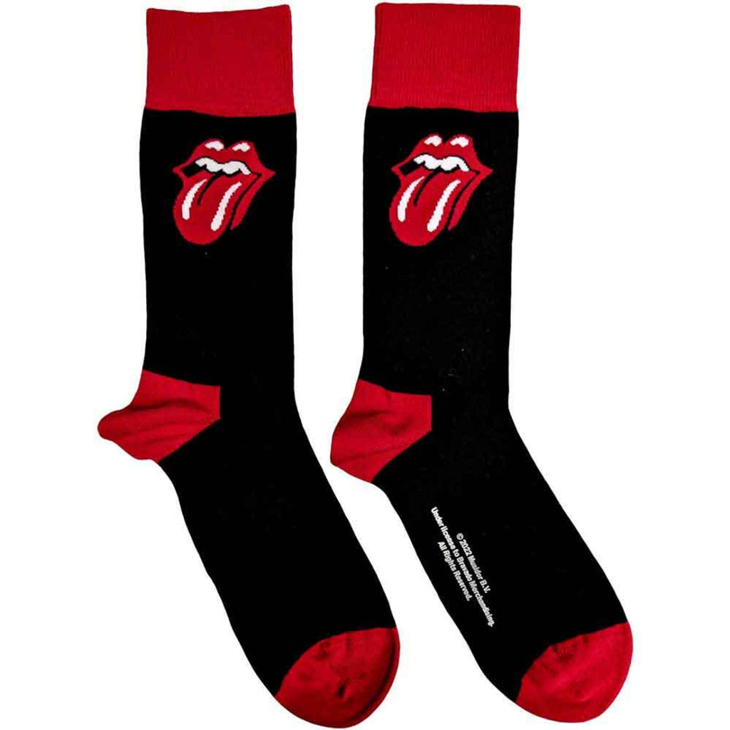 The Rolling Stones Unisex Ankle Socks: Classic Tongue (Black) (UK Size 7 - 11)