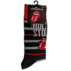 The Rolling Stones Unisex Ankle Socks: Logo & Tongue (Black) (EU Size 40 - 45)
