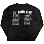 The Rolling Stones Sweatshirt: US Tour 1978 (Back & Sleeve Print) - black