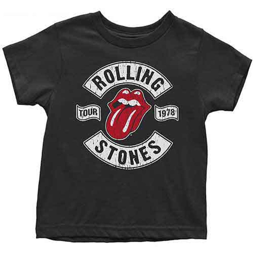 T-shirt Enfant et tout-petit The Rolling Stones : Tournée américaine 1978 (Noir)