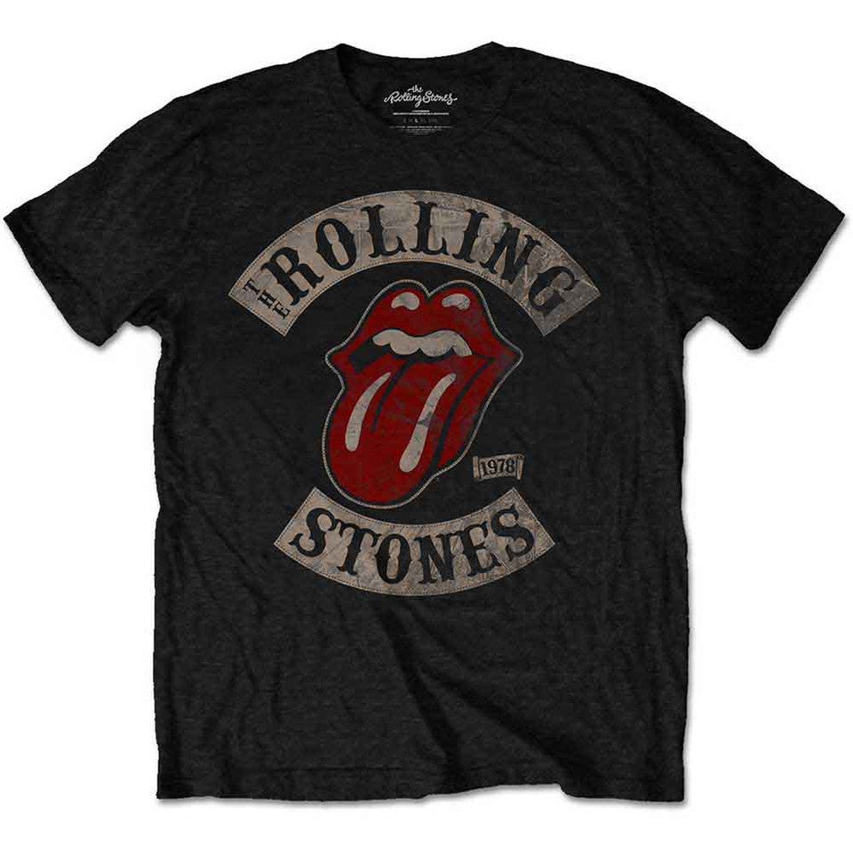 T-shirt enfant The Rolling Stones : Tour 78 (Noir)