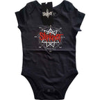 Slipknot Kids Baby Grow: Star Logo (Black) (Back Print)