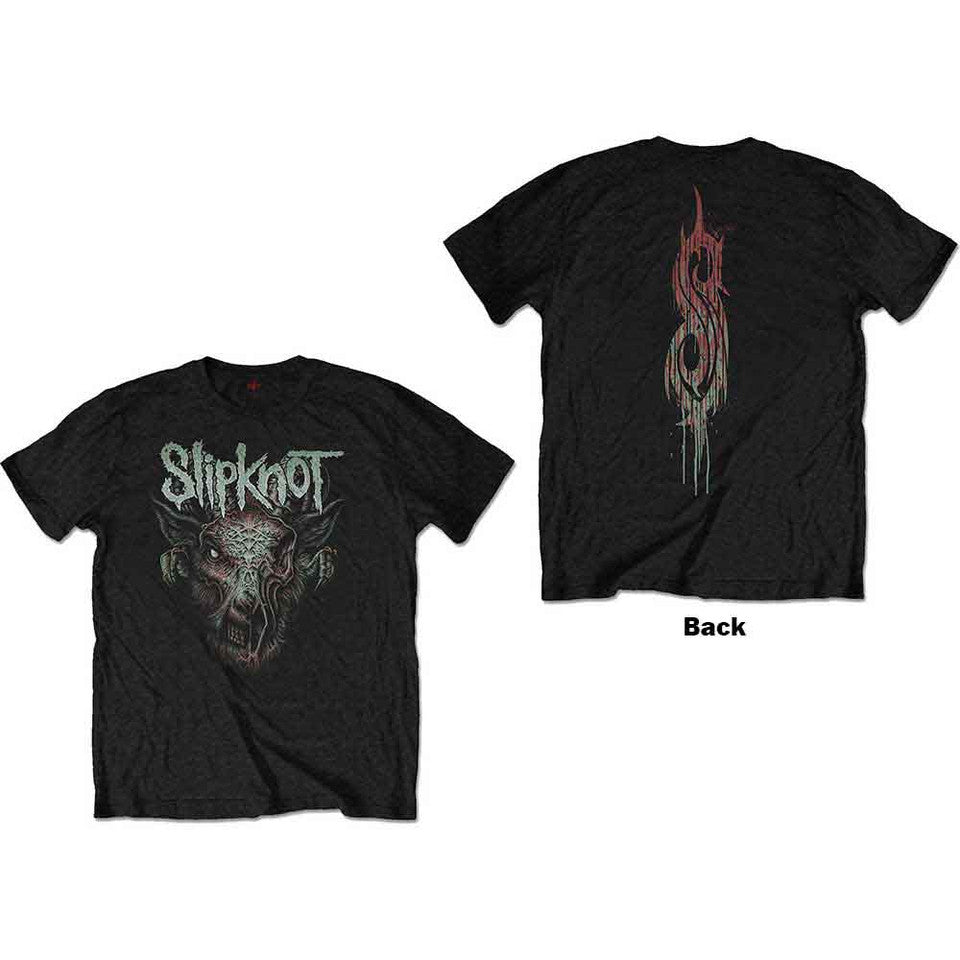 Slipknot Kids T-Shirt: Infected Goat (Black) (Back Print)