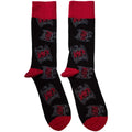 Chaussettes basses unisexe Slayer : motif aigle (noir)