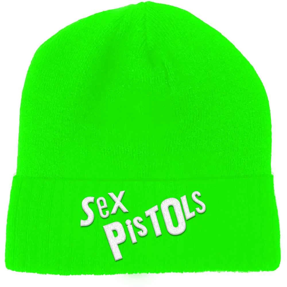 Bonnet unisexe The Sex Pistols : Logo (vert fluorescent)