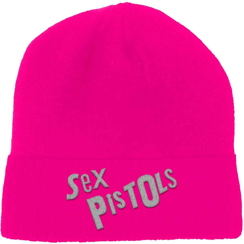 Bonnet unisexe The Sex Pistols : Logo (Rose fluorescent)