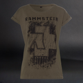 Rammstein - Womens T-shirt - Sechs Herzen - olive green