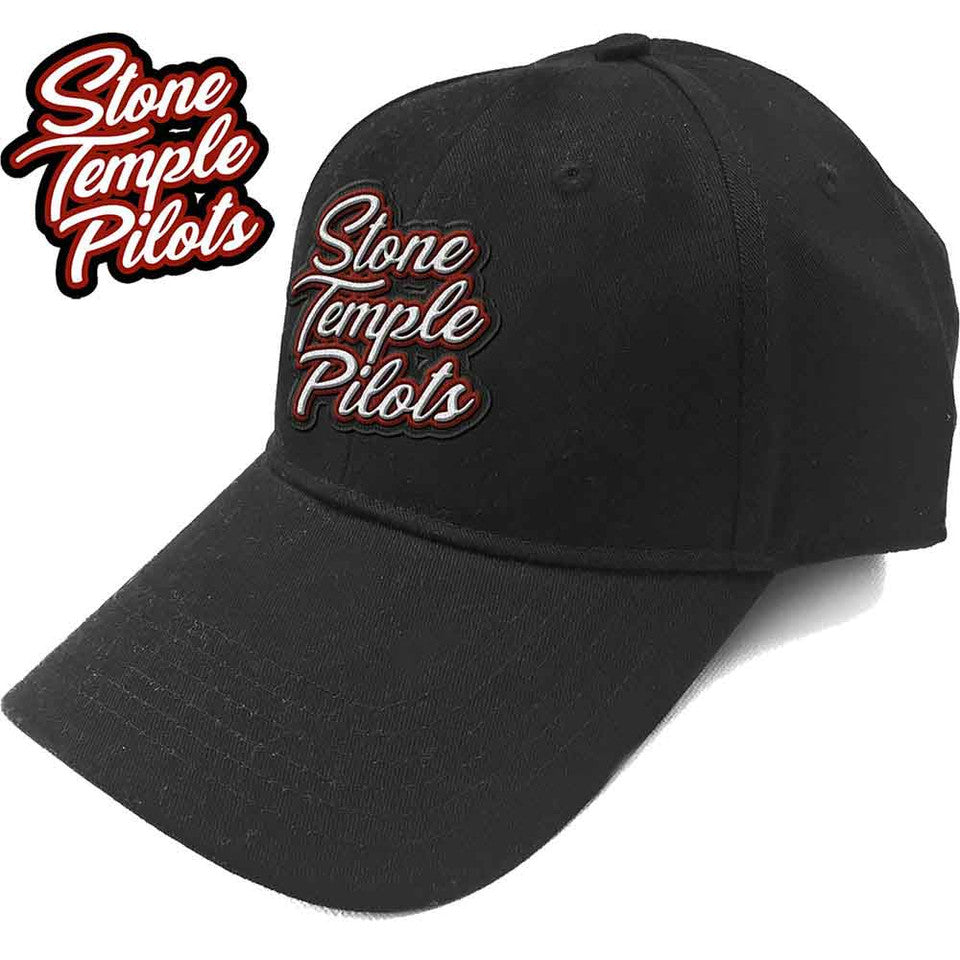Stone Temple Pilots Unisex Baseball Cap: Scroll Logo (Black)