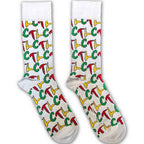 TLC Unisex Ankle Socks: Logo Repeat (White) (EU Size 40 - 45)
